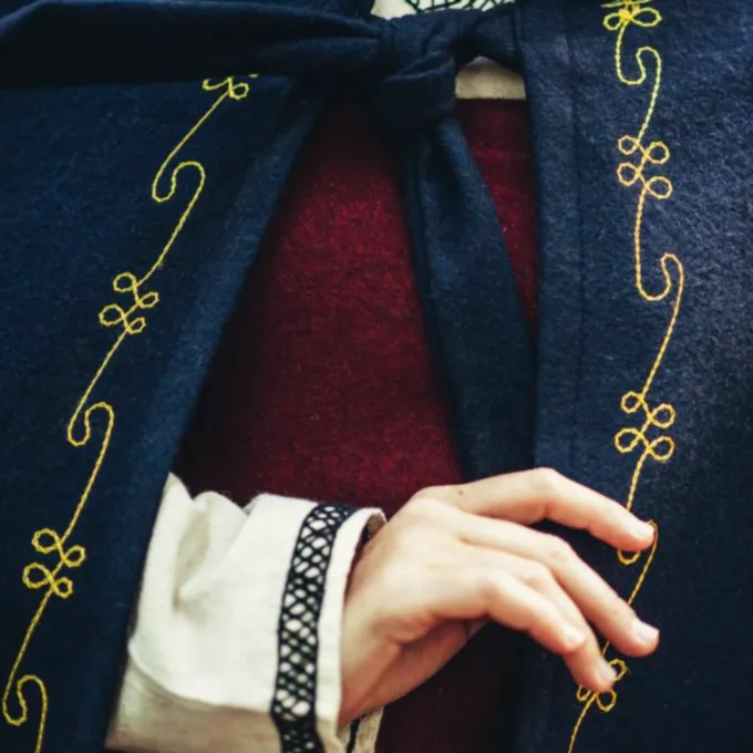 Leonardo Carbone Uld Frakke Ceridwen, Blå - Billede 6