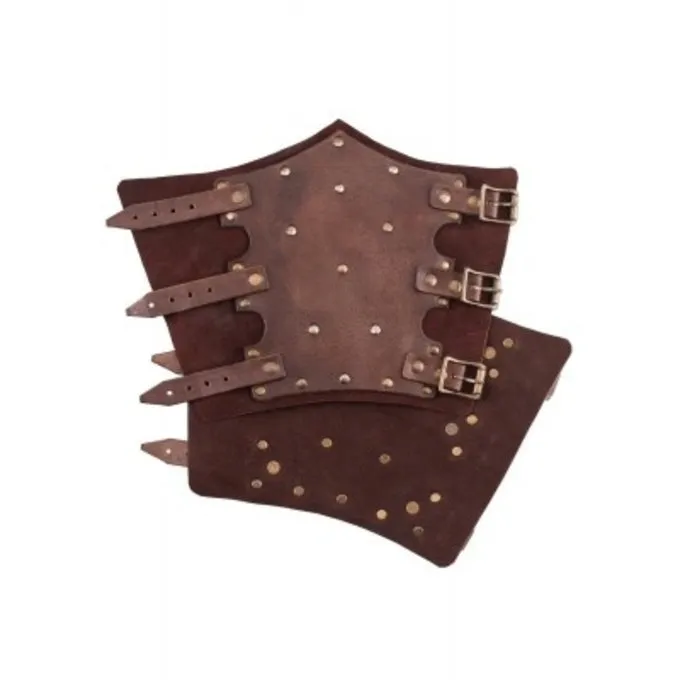 Ulfberth Vambraces Med Nitter, Brun - Billede 3