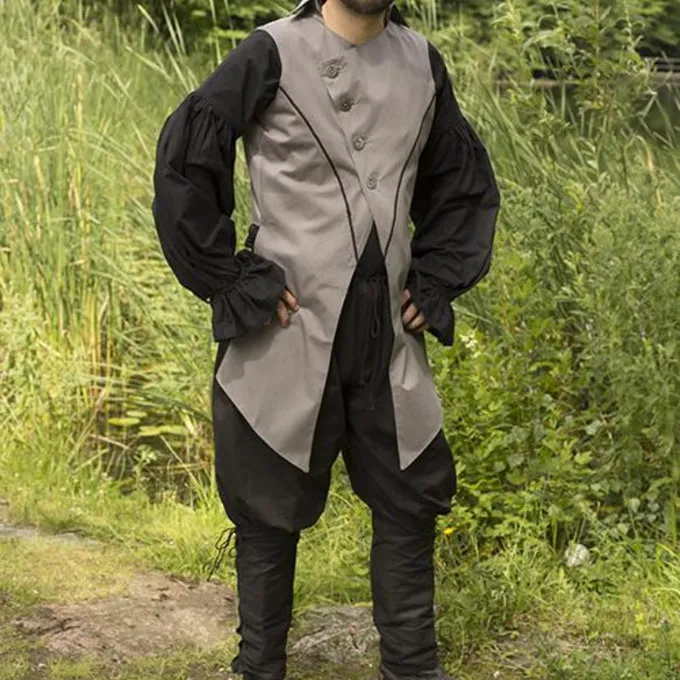 Epic Armoury Victoriansk Vest Dorian, Grå