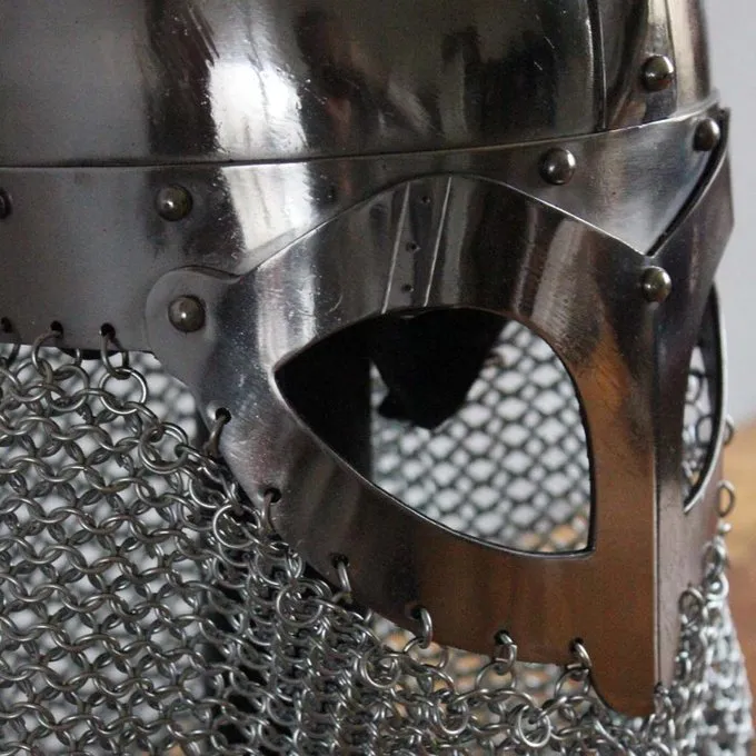 Deepeeka Viking Hjelm Med Chainmail - Billede 3