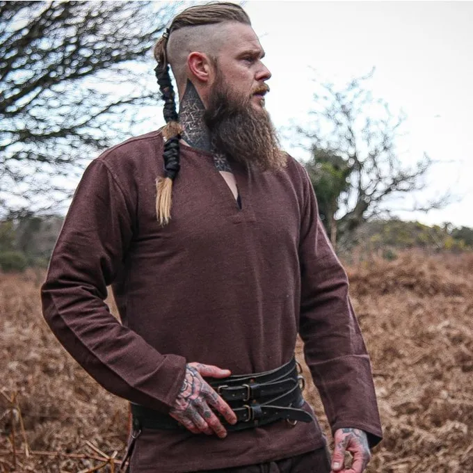 Leonardo Carbone Viking Tunika Hans, Brun