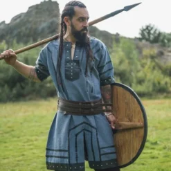 Leonardo Carbone Viking Tunika Rollo, Blå-grå