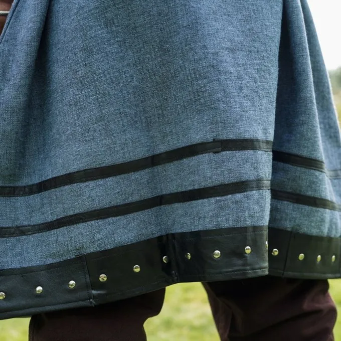 Leonardo Carbone Viking Tunika Rollo, Blå-grå - Billede 6
