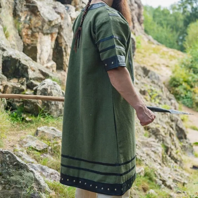 Leonardo Carbone Viking Tunika Rollo, Grøn - Billede 5