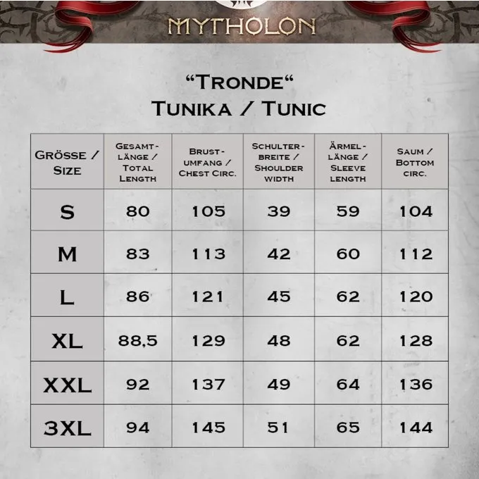 Mytholon Viking Tunika Tronde, Brun - Billede 6