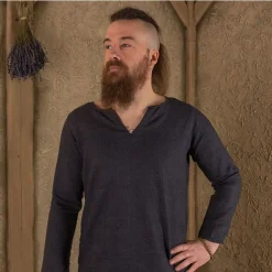 Mytholon Viking Tunika Tronde, Sildeben Motiv, Blå