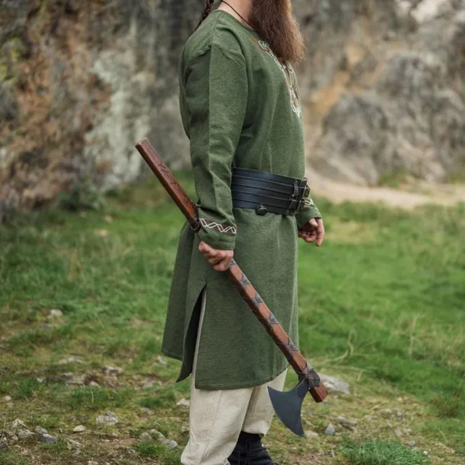 Leonardo Carbone Viking Tunika Ulv Fenrir, Grøn - Billede 3
