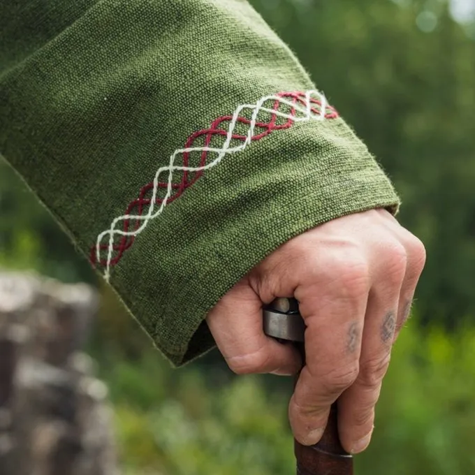 Leonardo Carbone Viking Tunika Ulv Fenrir, Grøn - Billede 6
