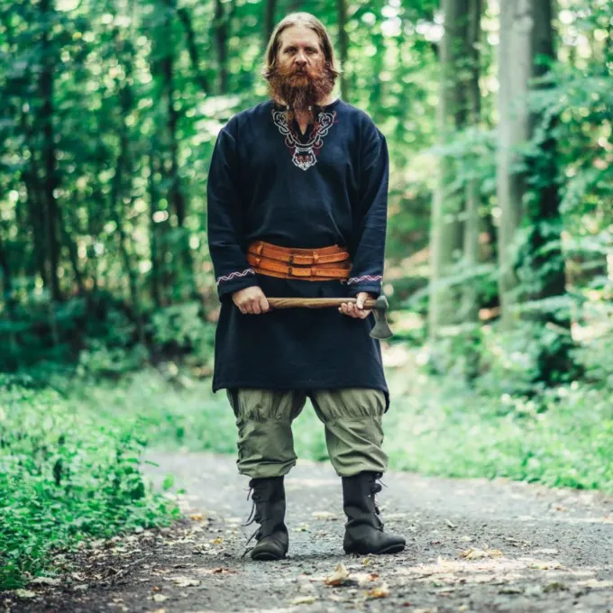 Leonardo Carbone Viking Tunika Ulv Fenrir, Sort - Billede 6