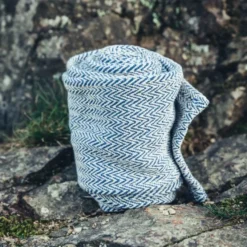 Leonardo Carbone Viking Winingas Herringbone Motiv Frode, Blå