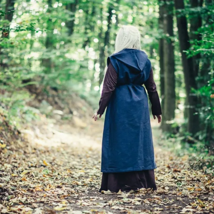 Leonardo Carbone Wrap Kjole Thyra, Blå - Billede 3