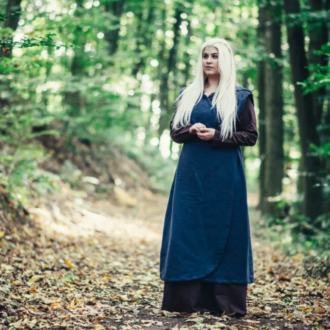 Leonardo Carbone Wrap Kjole Thyra, Blå - Billede 4